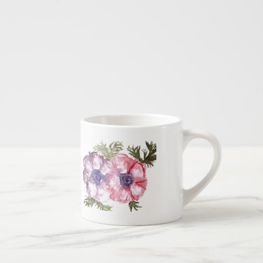 Tasse Expresso Fleurs d'aquarelle (Droite)