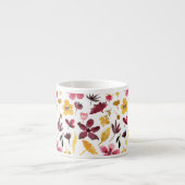 Tasse Expresso Fleurs d'aquarelle en or de Bourgogne (Devant)