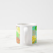 TASSE EXPRESSO FLEURS D'ASTER & CONE & COULEUR D'EAU TROPICALE FE (Dos)