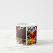 Tasse Expresso Fleurs de Monet et fruits (Devant)