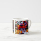 Tasse Expresso Fleurs de Monet et fruits (Devant droit)