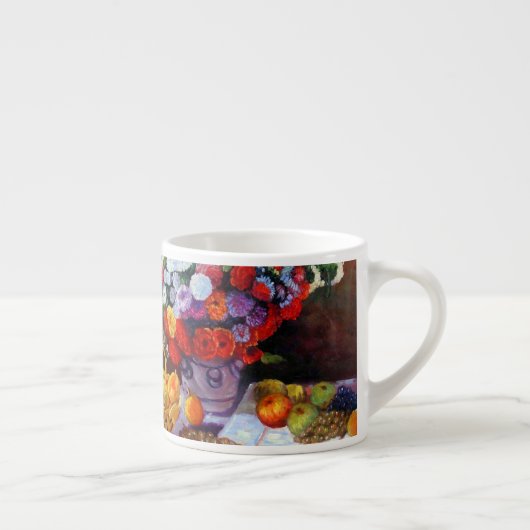 Tasse Expresso Fleurs de Monet et fruits (Droite)