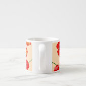 Tasse Expresso Fleurs de pavot rouge (Dos)