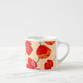 Tasse Expresso Fleurs de pavot rouge (Droite)