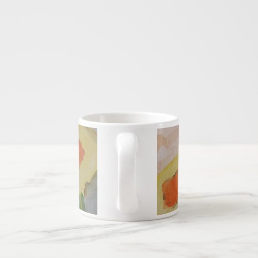 Tasse Expresso Fleurs de soleil Abstraites (Dos)