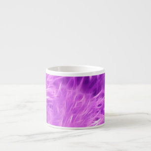 Tasse Expresso Fleurs de teintes violettes transformées