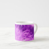 Tasse Expresso Fleurs de teintes violettes transformées (Devant droit)