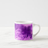 Tasse Expresso Fleurs de teintes violettes transformées (Droite)