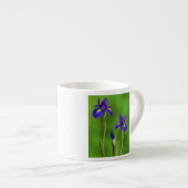 Tasse Expresso Fleurs d'iris (Devant droit)