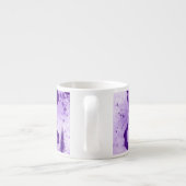 Tasse Expresso Fleurs encrées violettes (Dos)