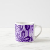 Tasse Expresso Fleurs encrées violettes (Droite)