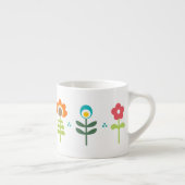 Tasse Expresso Fleurs folkloriques assez rétros (Droite)