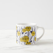 Tasse Expresso Fleurs jaunes (Droite)