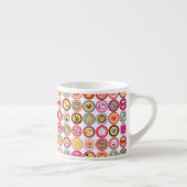 Tasse Expresso fleurs mignonnes, oiseaux, motif de coeurs (Droite)