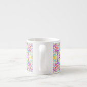 Tasse Expresso Fleurs pastel abstraites (Dos)