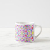 Tasse Expresso Fleurs pastel abstraites (Droite)