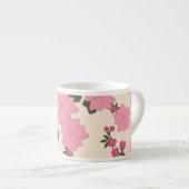 Tasse Expresso Fleurs Roses, Motif De Fleurs, Votre Nom (Devant droit)