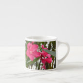 Tasse Expresso Fleurs roses sur vigne (Droite)