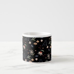 Tasse Expresso Fleurs simples à l'aquarelle 1