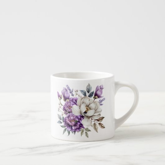 Tasse Expresso Floral (Droite)