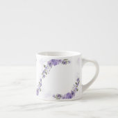 Tasse Expresso Floral pourpre (Droite)