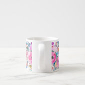 Tasse Expresso Floral rose monogramme (Dos)