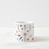 Tasse Expresso Floral scandinave (Devant)