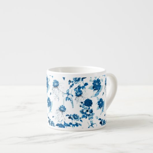 Tasse Expresso Flore Espresso Mug-Blue (Devant droit)