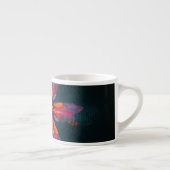 Tasse Expresso Flore Mandala Flowers Orange Red Blue Abstract (Droite)