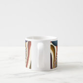 Tasse Expresso Flying Up Colorful Moderne Art Fractal Abstrait (Dos)