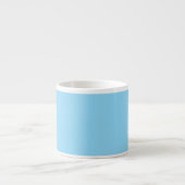 Tasse Expresso Fond bleu clair uni de couleur uniforme (Devant)
