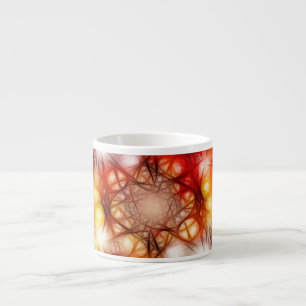 Tasse Expresso Fond d'étoiles de feux d'artifice abstraits