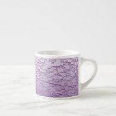 Tasse Expresso Fond Ombre blanc violet géométrique (Droite)