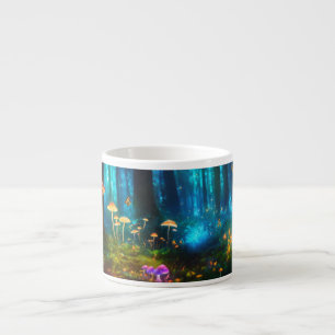 Tasse Expresso Forêt magique : Champignons bioluminescents et But