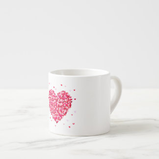 Tasse Expresso Forme de coeur Valentines Jour Amour Cadeau