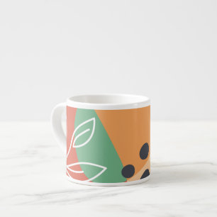Tasse Expresso formes artistiques bohème Abstraites