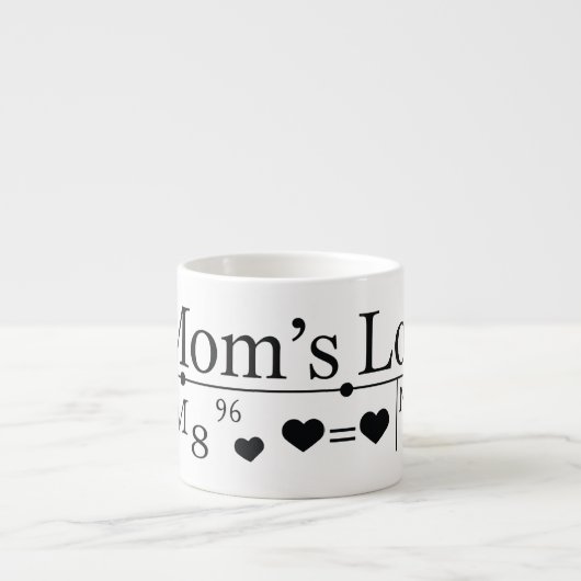 Tasse Expresso Formule Amour de Maman 02 (Devant)