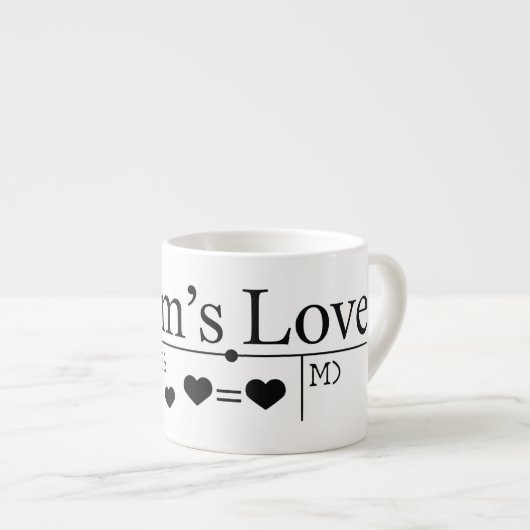 Tasse Expresso Formule Amour de Maman 02 (Devant droit)