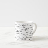 Tasse Expresso Formules Mathématiques Et Numéros (Devant droit)