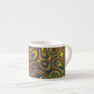 Tasse Expresso Fou Des Fous Espresso Mug, Design Abstrait