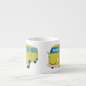 Tasse Expresso Fourgonnette verte lime classique dessin animé (Devant)