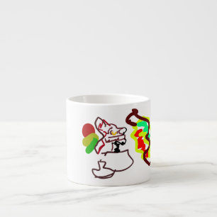 Tasse Expresso Fox latte amusant style automne