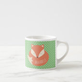 Tasse Expresso Fox mignon personnalisé de sommeil (Droite)