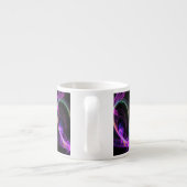 Tasse Expresso Fractale Électrique Rose (Dos)