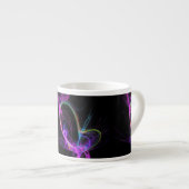 Tasse Expresso Fractale Électrique Rose (Devant droit)