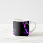 Tasse Expresso Fractale Électrique Rose (Droite)