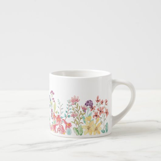 Tasse Expresso Frontière fleur sauvage (Droite)