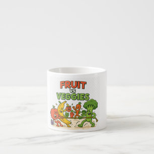 Tasse Expresso Fruit vs Légume - Drôle toug de la conception de d