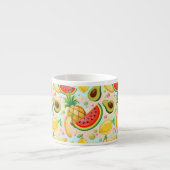 Tasse Expresso Fruits d'été frais Motif (Devant)