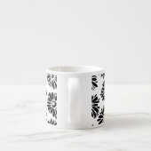 Tasse Expresso Funky Black et blanc floral (Dos)